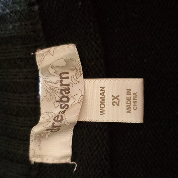 Dressbarn Mock Neck Zipper Cardigan- 2x - Picture 7 of 10